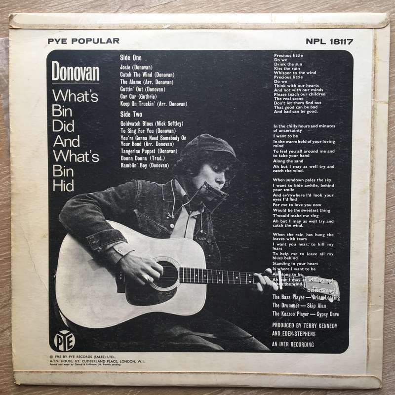 Donovan  What's Bin Did And What's Bin Hid -  Vinyl LP Record - Opened  - Very-Good Quality...