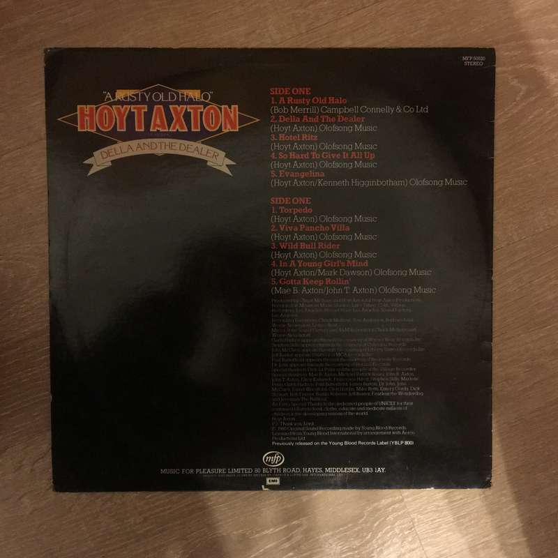 Hoyt Axton  A Rusty Old Halo Featuring Della And The Dealer - Vinyl LP Record - Opened  - V...