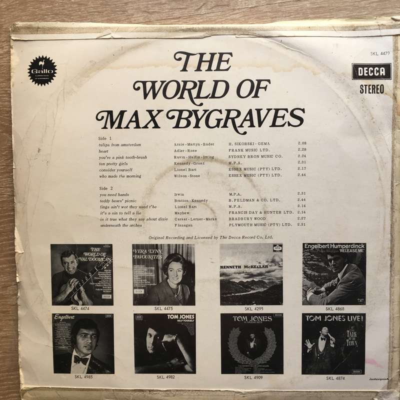 The World Of Max Bygraves - Vinyl LP Record - Good+ Quality (G+)