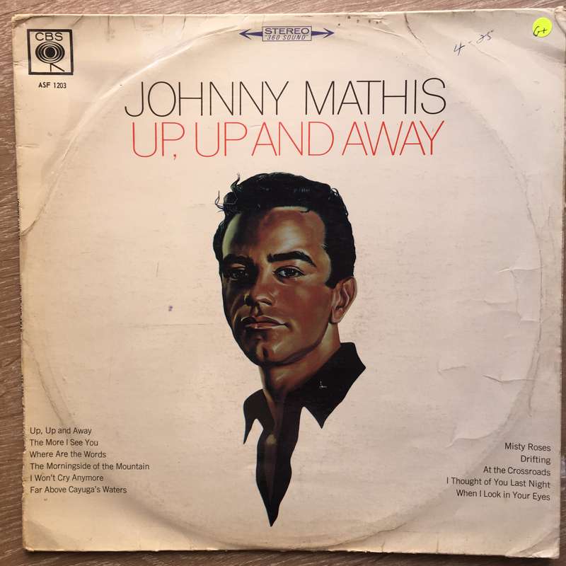 Johnny Mathis - Up, Up and Away - Vinyl LP Record - Opened  - Good Quality (G)