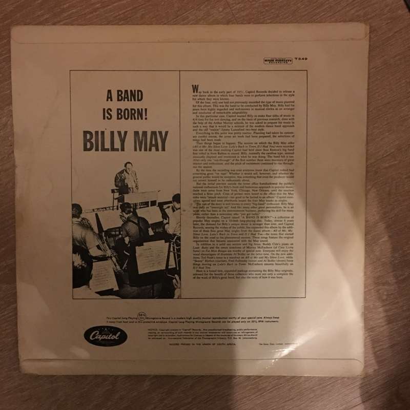 Billy May - A Band Is Born - Vinyl LP Record - Opened  - Very-Good+ Quality (VG+)