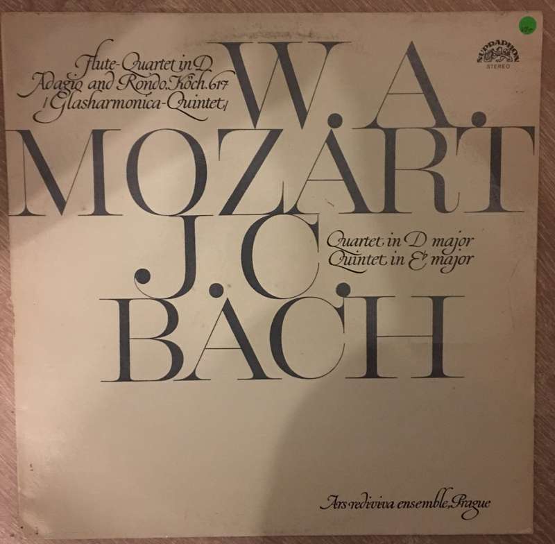 W. A. Mozart, J. C. Bach, Ars Rediviva Ensemble, Prague - Vinyl LP Record - Opened  - Very-Good+ ...