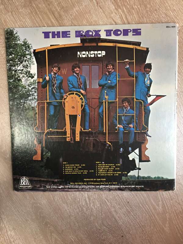 The Box Tops  - Non Stop - Vinyl LP Record - Opened  - Very-Good+ Quality (VG+)
