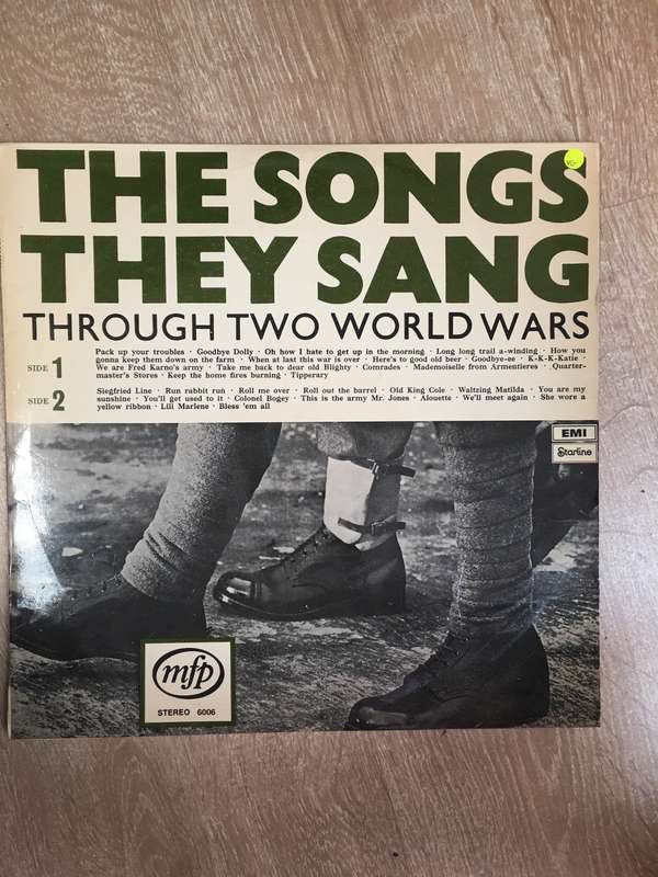 The Songs They Sang through 2 World Wars - Vinyl LP Record - Opened  - Very-Good Quality (VG)
