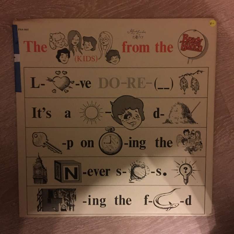 The Kids From The Brady Bunch - Vinyl LP Record - Opened  - Very-Good+ Quality (VG+)