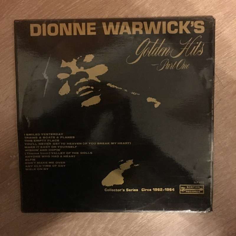 Dionne Warwick - Golden Hits Part One - Vinyl LP Record - Opened  - Very-Good Quality (VG)
