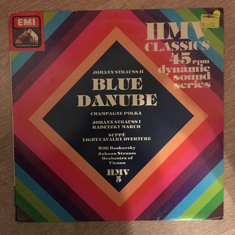 HMV Classsics - Strauss - Blue Danube - Vinyl Record - Opened  - Very-Good+ Quality (VG+)