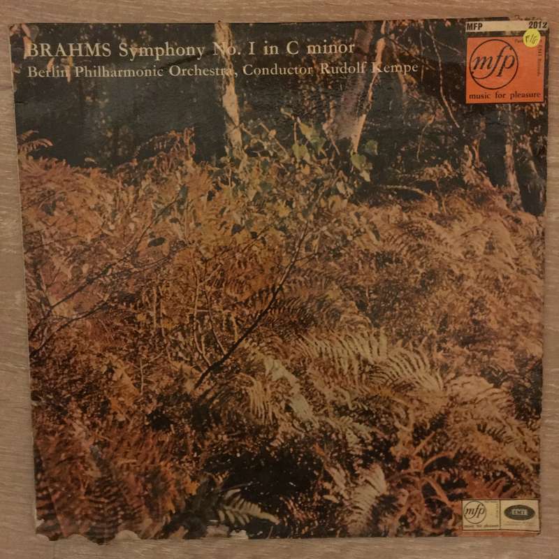 Brahms Symphony No 1 in C Minor Op.68 - Berlin Philharmonic - Rudolph Kempe - Vinyl LP Record - O...