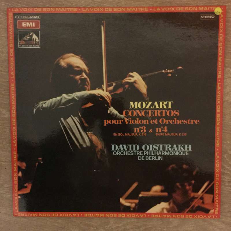 Mozart - David Oistrakh, Berlin Philharmonic  Violin Concertos Nos. 3 & 4 - Vinyl LP Rec...
