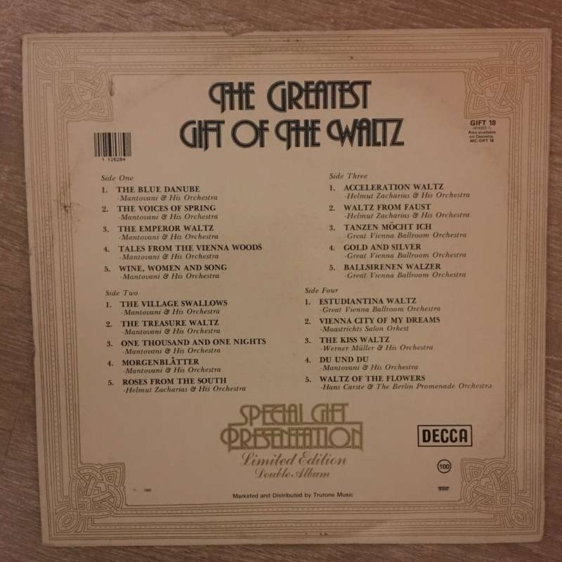 The Greatest Gift Of The Waltz - Double Vinyl LP Record - Opened  - Very-Good Quality (VG)