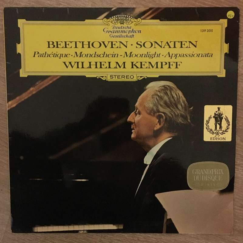 Ludwig van Beethoven - Wilhelm Kempff  Piano Sonatas 8, 14, 23 - Vinyl LP Record - Opene...