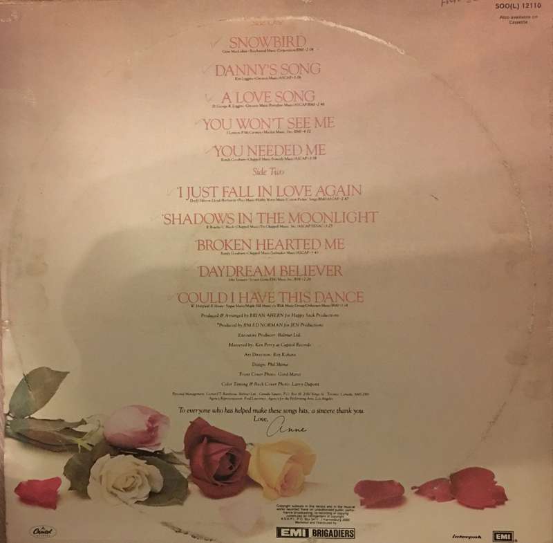 Anne Murray  - Greatest Hits - Vinyl LP Record - Opened  - Very-Good+ Quality (VG+)