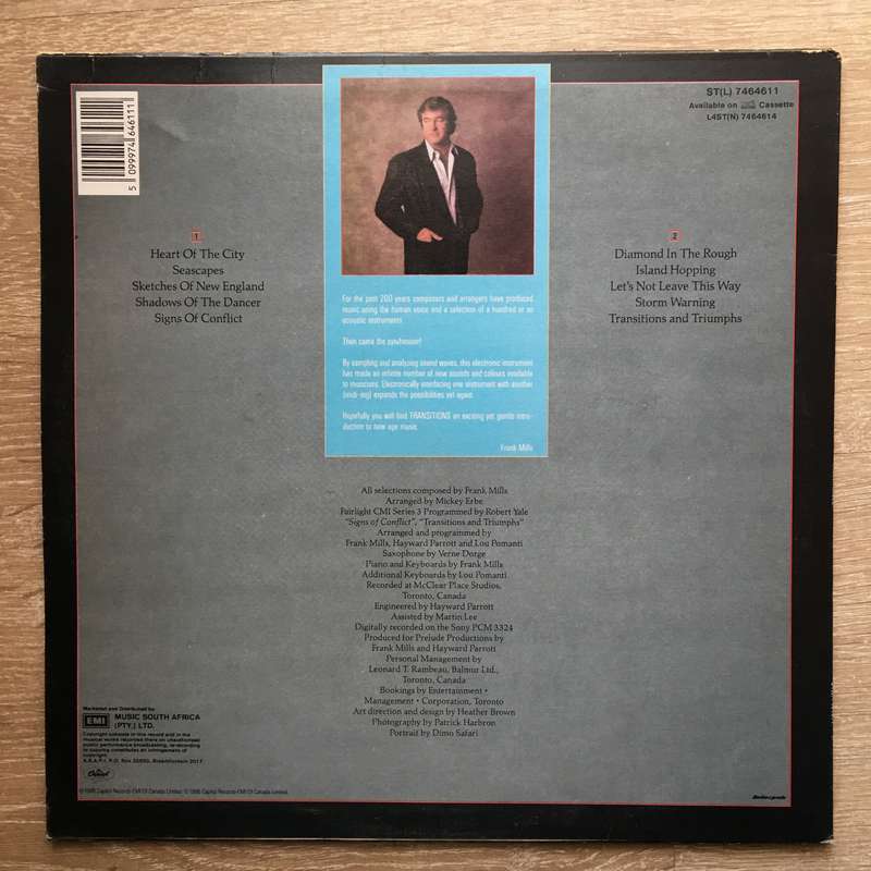 Frank Mills  Transitions  - Vinyl LP Record (VG)