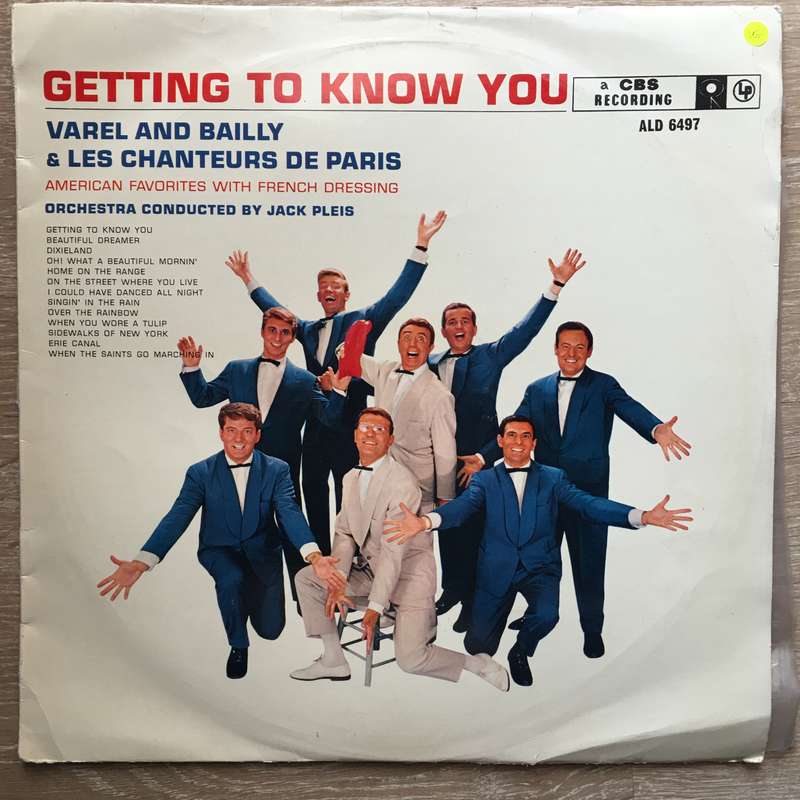 Varel And Bailly & Les Chanteurs de Paris  Getting To Know You  - Vinyl LP Record - Open...