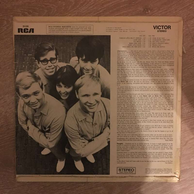 Four Jacks and A Jill - Fables - Vinyl LP Record - Opened  - Very-Good Quality (VG)