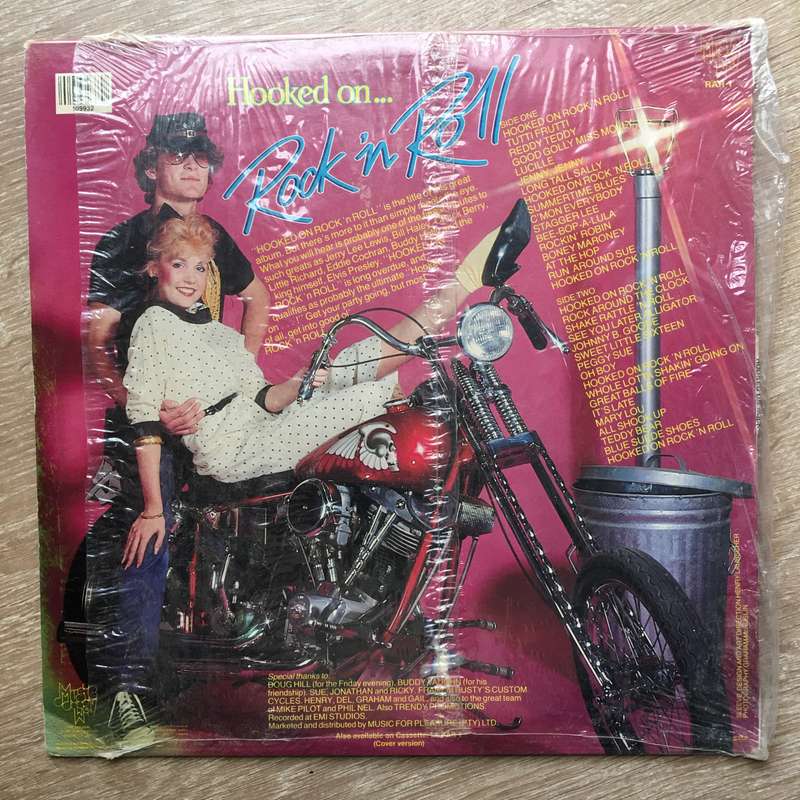 Hooked On Rock & Roll 28 All Time Hits  - Vinyl LP Record - Opened  - Very-Good- Quality (VG-)