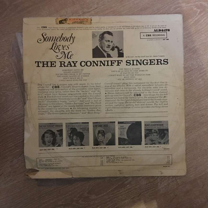 Ray Conniff Singers  Somebody Loves Me  - Vinyl LP Record - Opened  - Good+ Quality (G+)