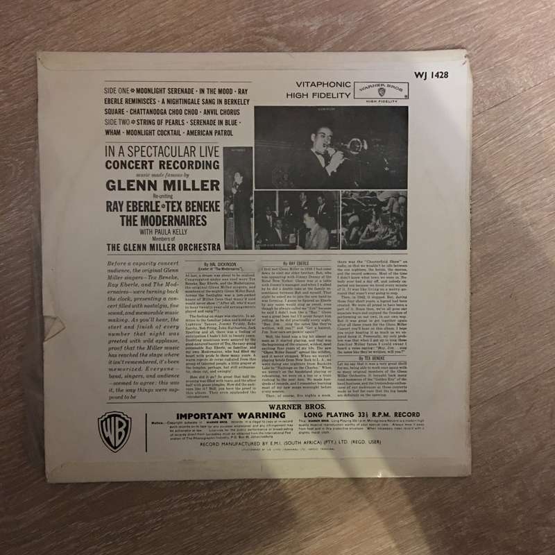 Beneke, Eberle,  Modernaires - Original Glen Miller Band -  Vinyl LP - Opened  - Very-Good+ Quali...
