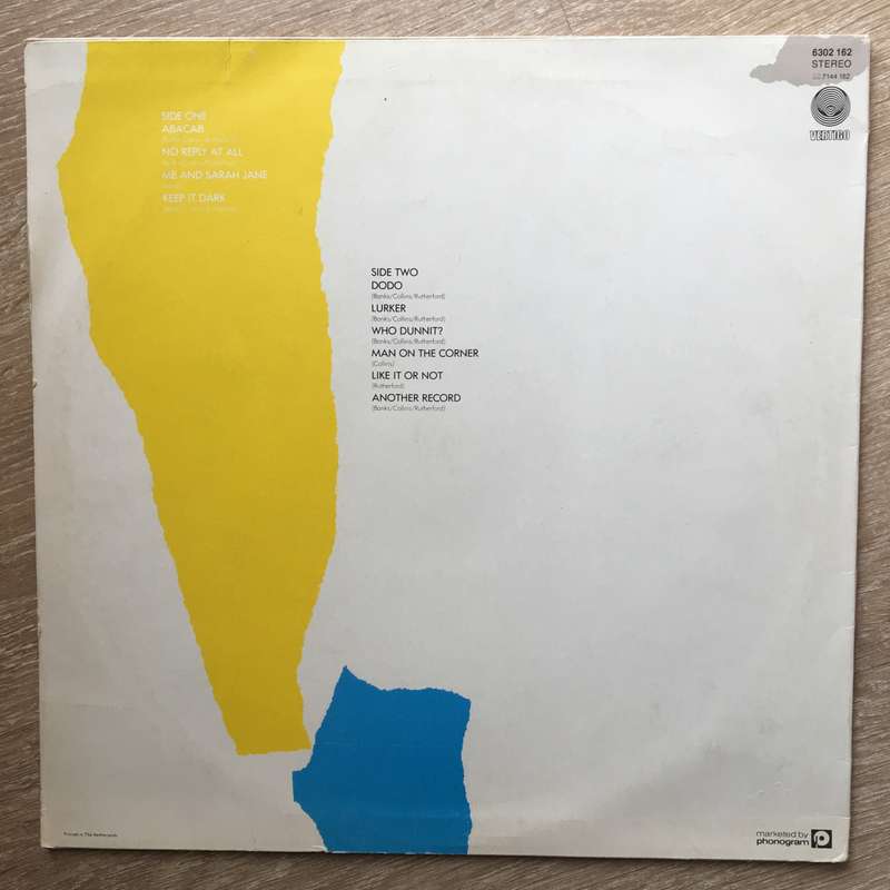 Genesis - Abacab   Vinyl LP Record - Opened  - Good+ Quality (G+)
