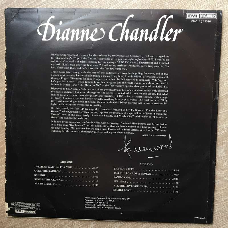 Dianne Chandler -  Dianne Chandler - Vinyl LP Record  (G)