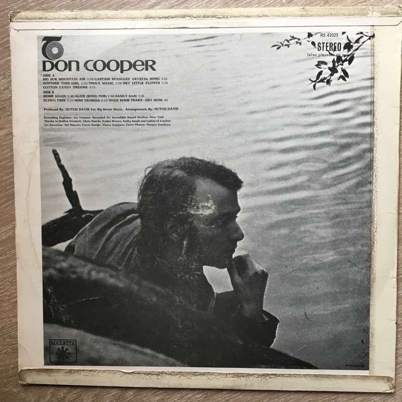 Don Cooper  Don Cooper   Vinyl LP Record - Opened  - Good+ Quality (G+)