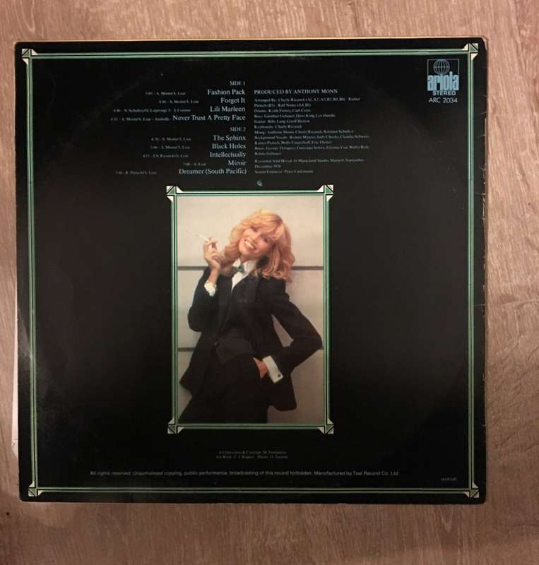 Amanda Lear - Never Trust a Pretty Face - Vinyl LP Record - Opened  - Very-Good+ Quality (VG+)