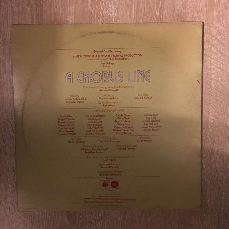 A Chorus Line - Vinyl LP - Opened  - Very-Good+ Quality (VG+)