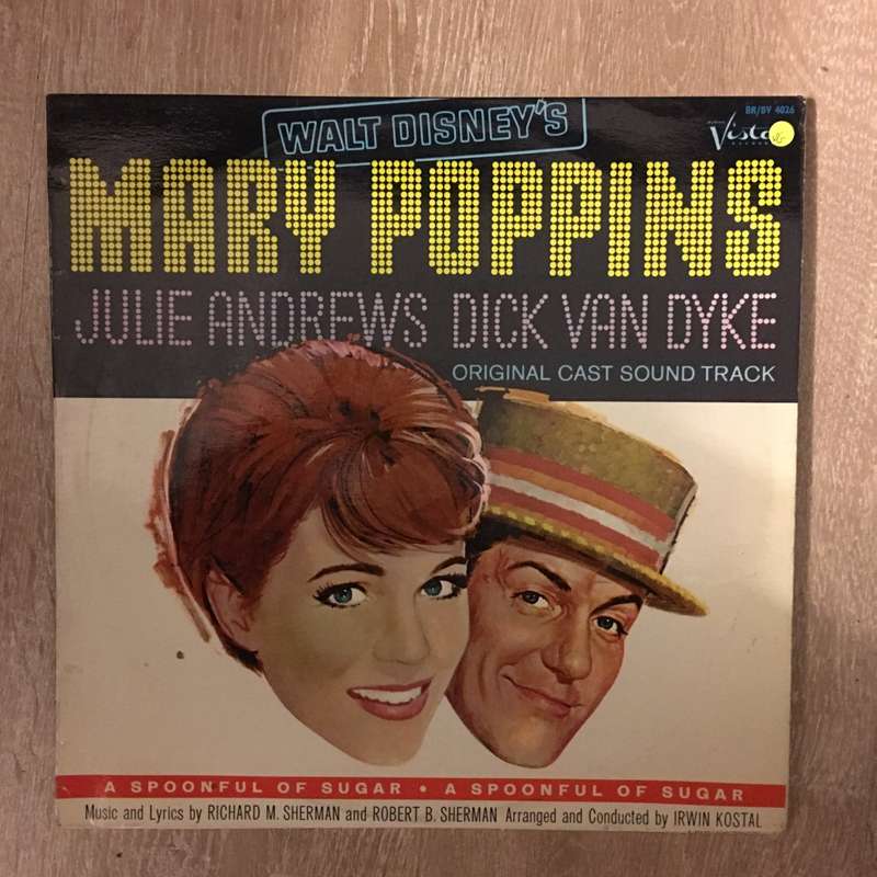 Julie Andrews  - Mary Poppins -  Original Cast Soundtrack - Vinyl LP Record (VG-)