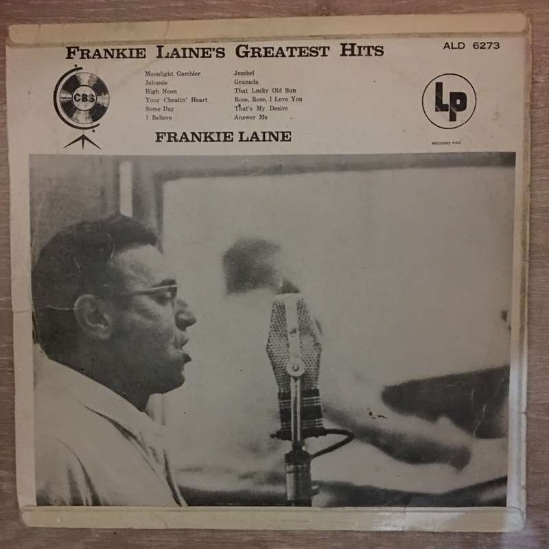 Frankie Laine's Greatest Hits  Vinyl LP Record - Opened  - Good+ Quality (G+)