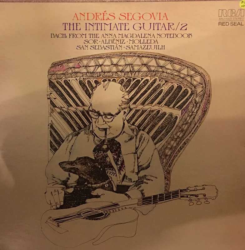 Andrés Segovia  The Intimate Guitar / 2 - Vinyl LP Record - Opened  - Very-Good Quality+ (...