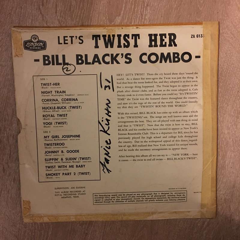 Bill Black's Combo  Let's Twist Her - Vinyl LP Record - Opened  - Very-Good- Quality (VG-)