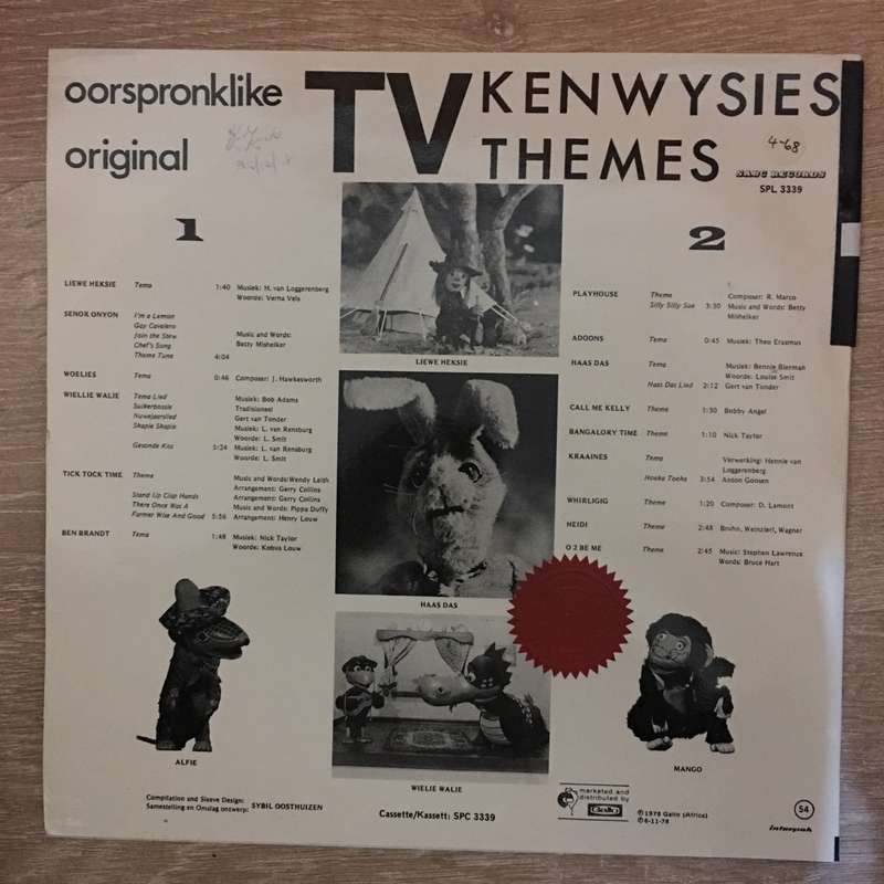 TV Oorspronkile Kenwysies - Original Children TV Themes - South Africa - Vinyl LP Record - Very-G...