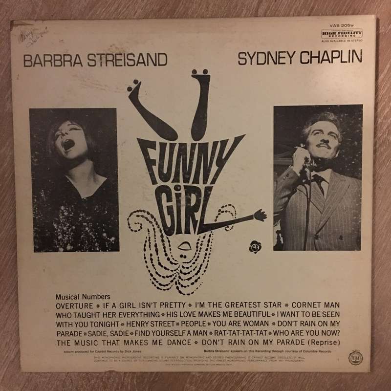 Barbra Streisand, Sydney Chaplin  Funny Girl (Original Broadway Cast) -  Vinyl LP Record - ...