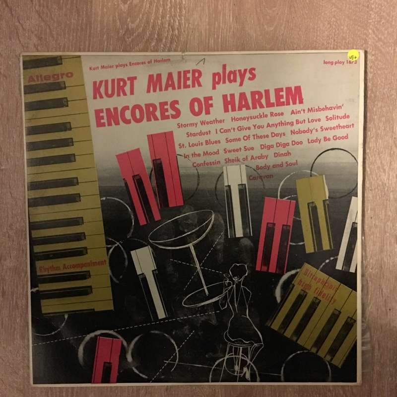 Kurt Maier  Encores Of Harlem - Vinyl LP - Opened  - Very-Good+ Quality (VG+)