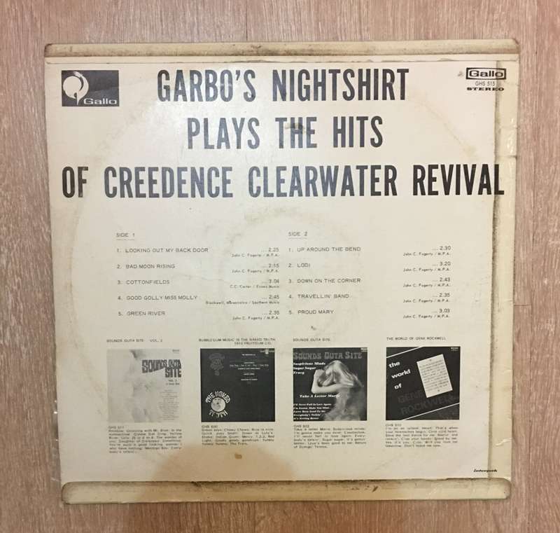 Garbo's Nighshirt Plays the Hits Made famous by Credence Clearwater Revival - Vinyl LP Record - O...