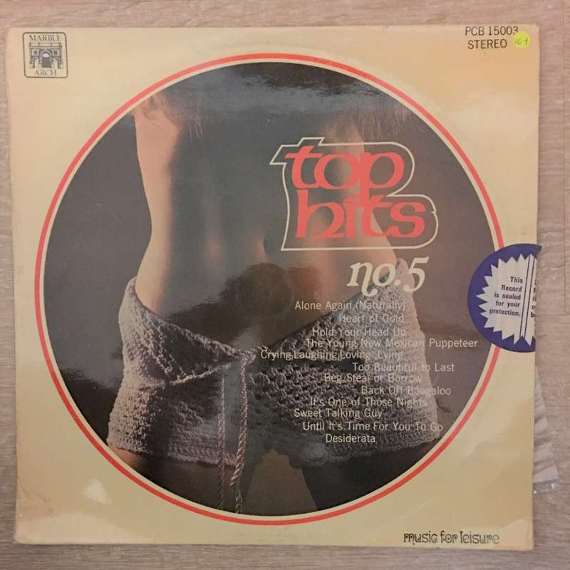 Top Hits - No 5   Vinyl LP Record - Very-Good+ Quality (VG+)