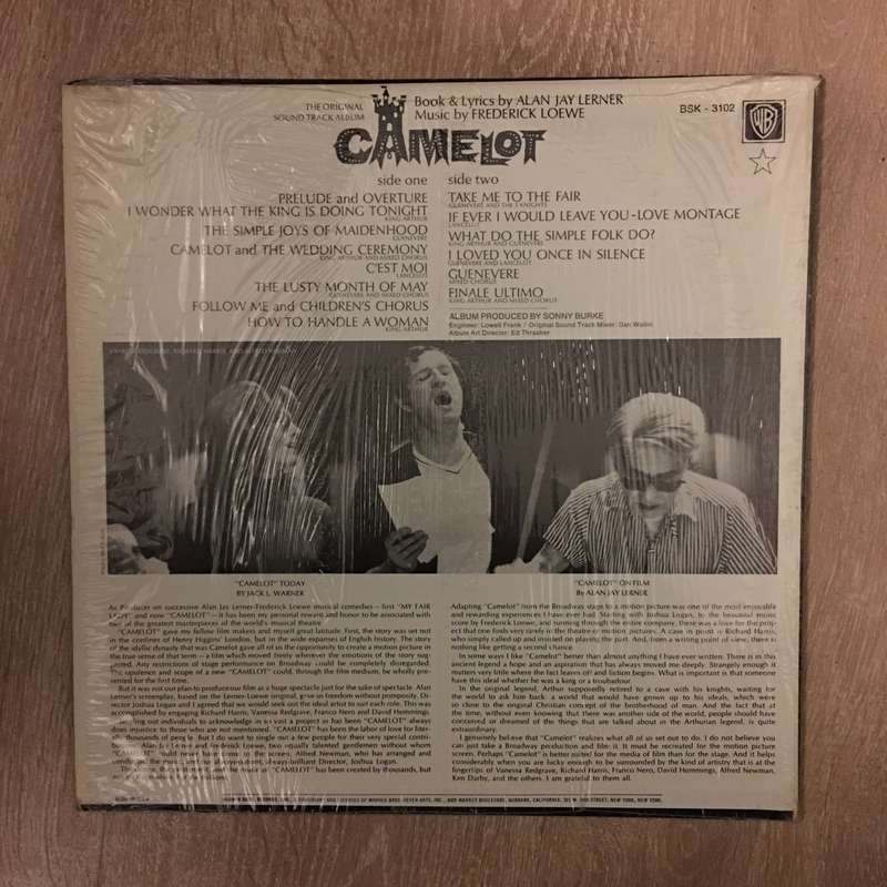 Camelot - Original Soundtrack - Vinyl LP Record - Opened  - Very-Good Quality (VG)