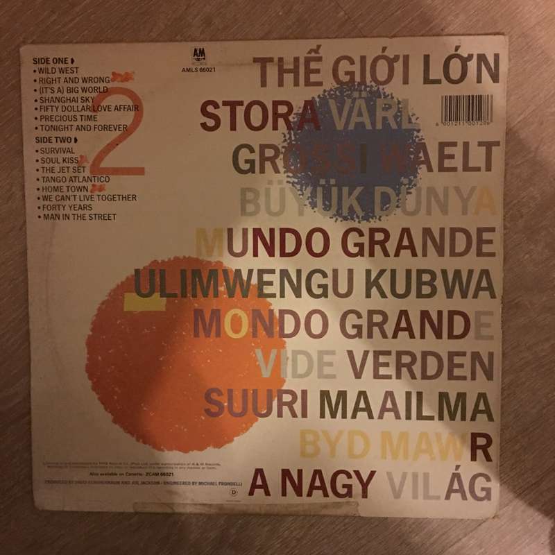 Joe Jackson - Big World (Grand Monde) - Vinyl LP Record - Opened  - Very-Good Quality (VG)