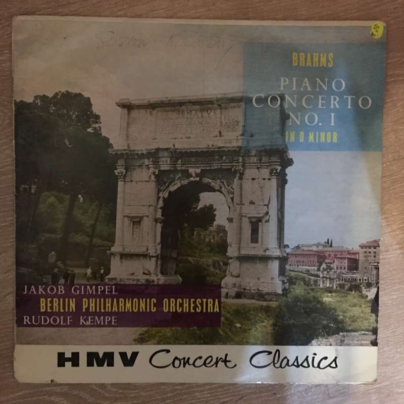Brahms - Piano Concerto No.1, Op.15 - Vinyl LP Record - Very-Good+ Quality (VG+)