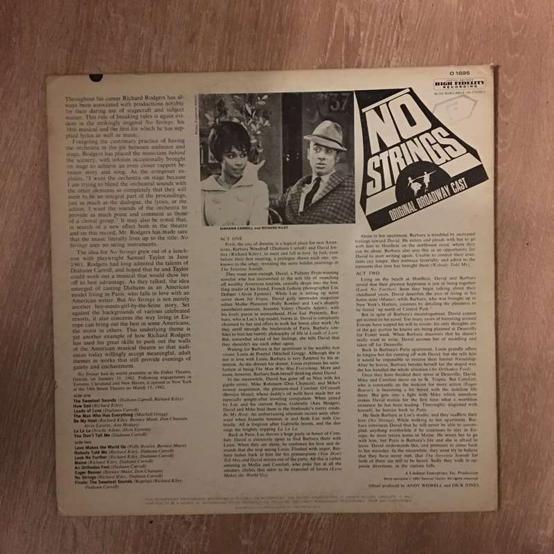 Richard Rodgers  No Strings (Original London Cast Recording) - Vinyl LP - Opened  - Very-Go...
