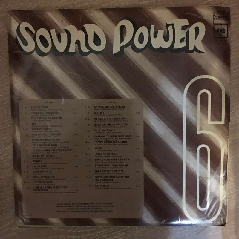 Sound Power 6 - Vinyl LP Record - Opened  - Very-Good- Quality (VG-)