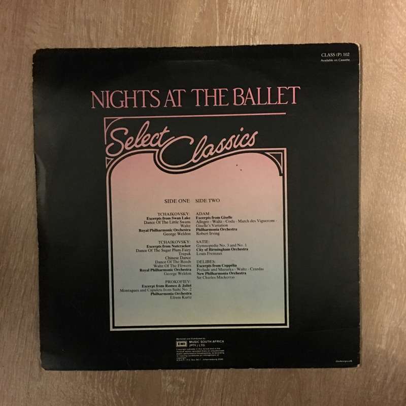 Select Classics - Night At The Ballet -  - Vinyl LP Record - Opened  - Very-Good- Quality (VG-)
