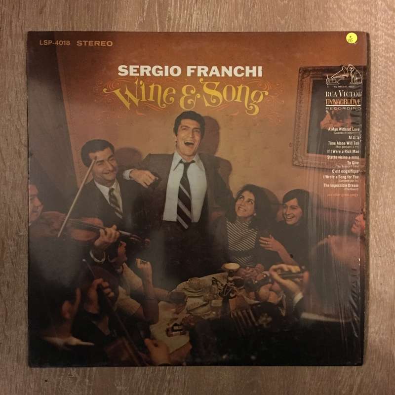 Sergio Franchi  Wine & Song - Vinyl LP Record - Opened  - Very-Good Quality (VG)