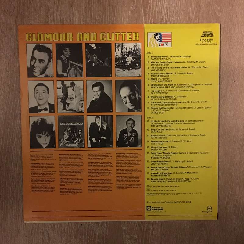 All You Need Is Love: Glamour And Glitter - Vinyl LP Record  - Very-Good Quality (VG)
