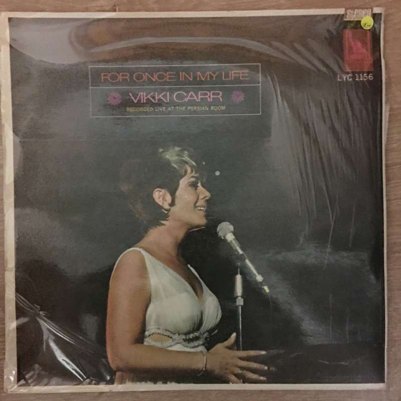 Vikki Carr  For Once In My Life - Recorded Live At The Persian Room - Vinyl LP Record - Ope...