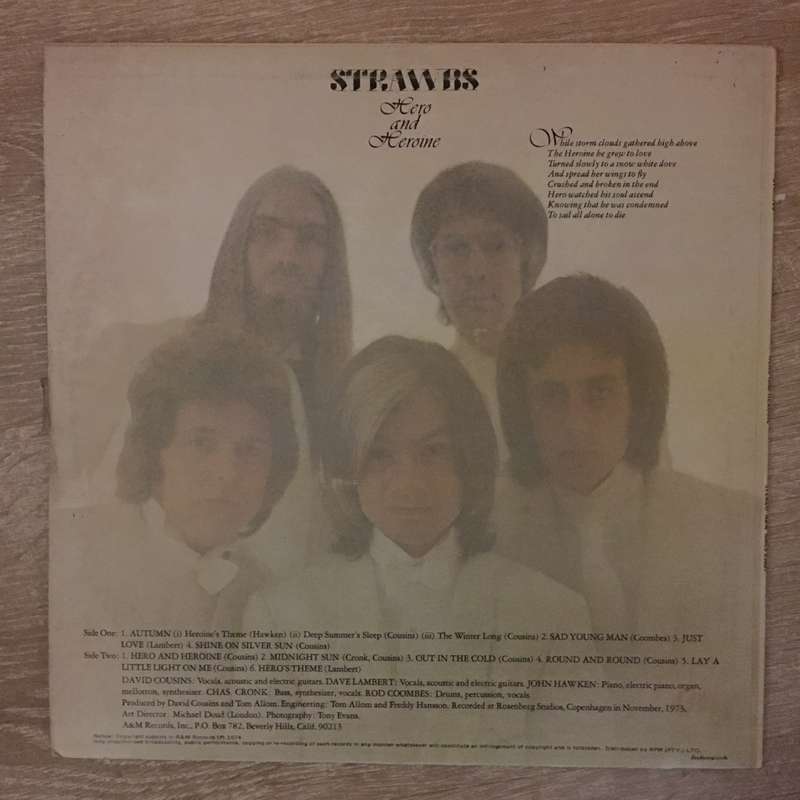 Strawbs - Hero and Heroine - Vinyl LP Record - Very-Good+ Quality (VG+)