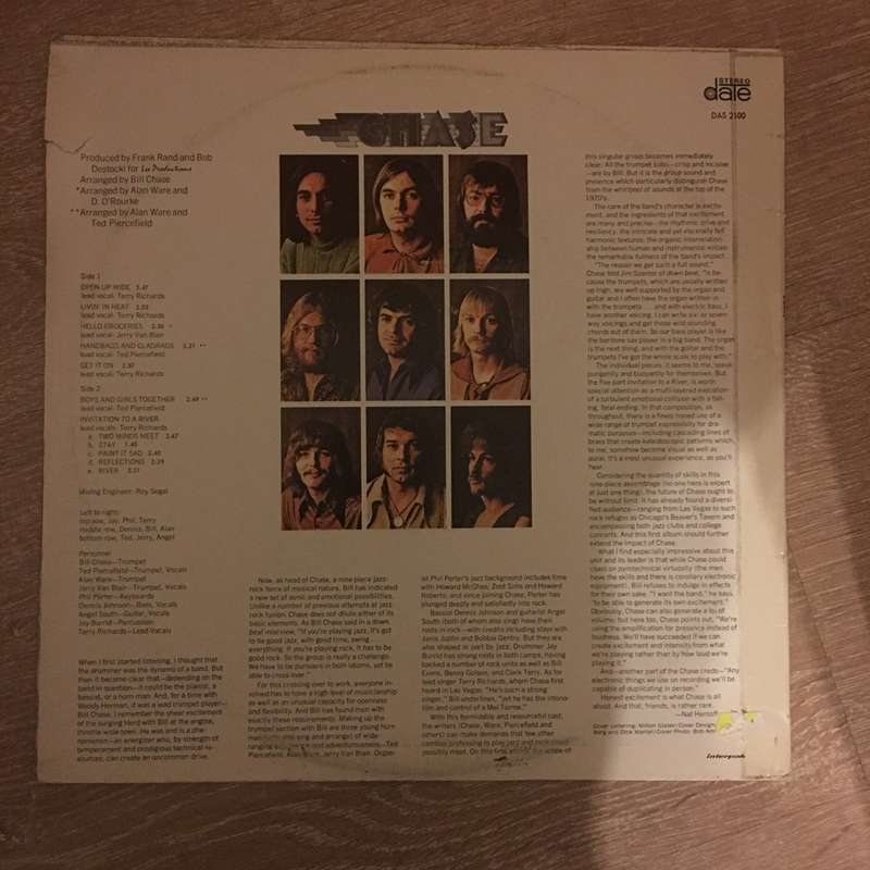 Chase - Chase - Vinyl LP Record - Opened  - Very-Good+ Quality (VG+)