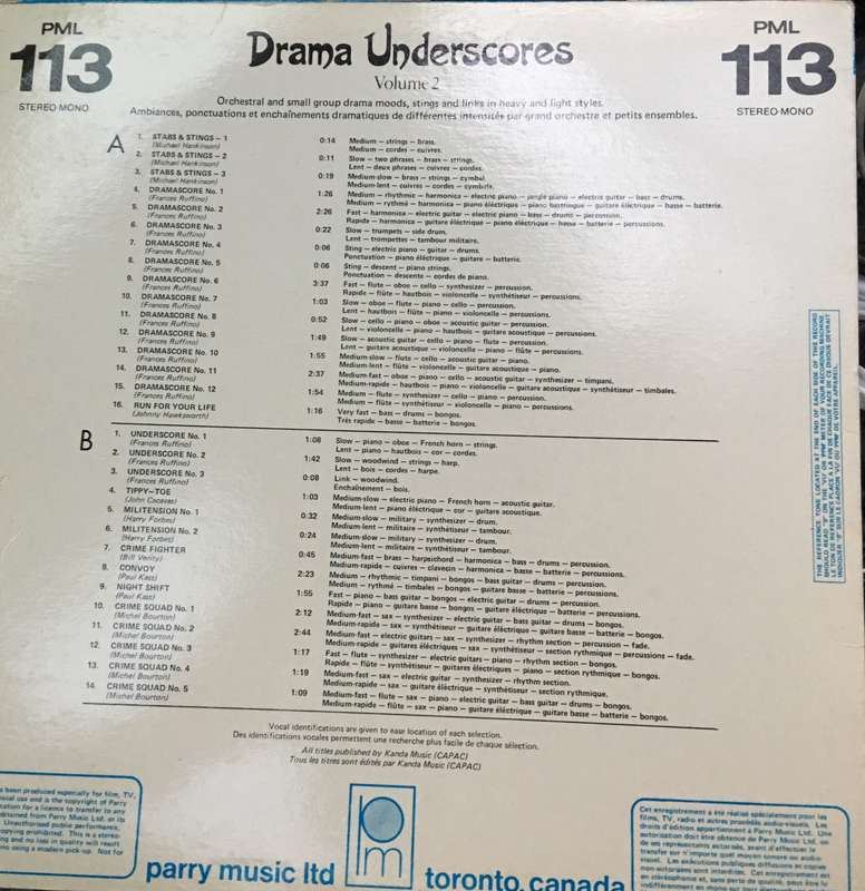 Alastair Lawson Films - Drama Underscores - Vol 2  - Vinyl LP Record - Opened  - Very-Good+ Quali...