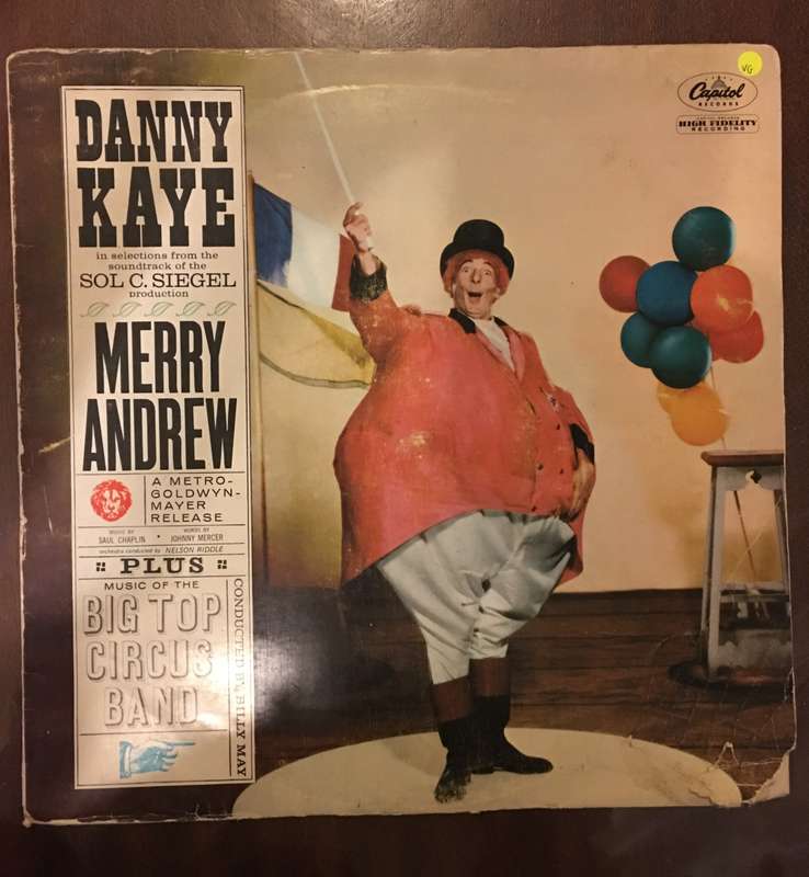 Danny Kaye - Merry Andrew - Vinyl LP Record - Opened  - Very-Good Quality (VG)