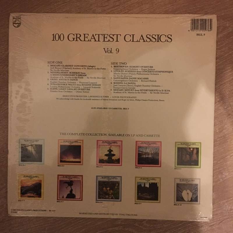 100 Greatest Classics - Vol 9 - Vinyl LP Record - Sealed
